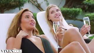 Dream threesome with Agatha, Freya, and Lika, an unforgettable Vixen experience
