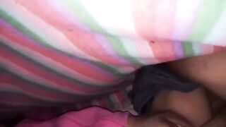 Chilean girl Rica Cogidita shakes her big ass with intense passion under the sheets