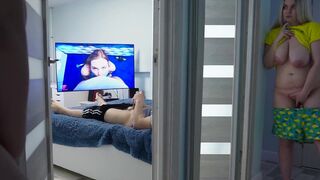 Spying for daddy part 2 with a hot stepdaughter in a seductive roleplay