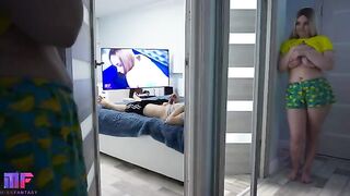 Spying for daddy part 2 with a hot stepdaughter in a seductive roleplay