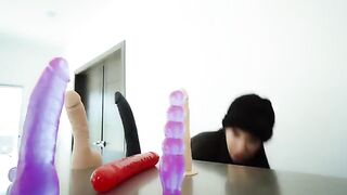 I get fucked by my neighbor’s dildos and I love it, reaching intense heights