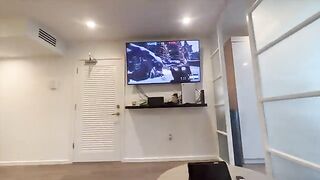 Babe won't let me finish my game, so we have sex