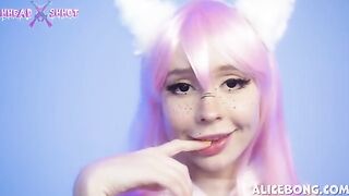 Cosplay Neko Alice Bong gets her asshole gapped