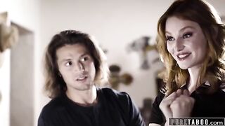 A manipulative woman, played by the stunning Lacy Lennon, seduces a widowed man in a taboo encounter