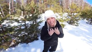 A girl got lost in the forest, but a guy showed her the way