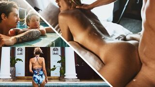 A couple enjoys sex on the beach in this steamy vlog