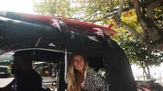 A couple enjoys sex on the beach in this steamy vlog