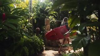 A couple enjoys sex on the beach in this steamy vlog