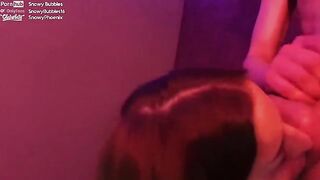 Her face was completely covered with sperm and she loved it, especially since it was a signature moment of Snowy Bubbles, the German camgirl known for her intense and sloppy blowjob sessions. Her fans love to see her in action, showcasing her passion for 