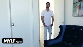 The busty bombshell Alix Lynx shakes big boobs sliding on cock at Mylf