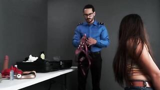 TSA agent found my naughty toys in my bag and took me to his office