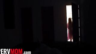 The lucky dude fucks his stepmom Jessica Starling with huge natural boobs in the pool