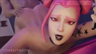 Hentai compilation with stunning 3D animation of Fortnite Haze
