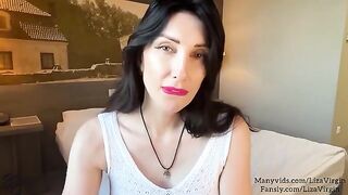 The hot MILF makes a deepthroat blowjob for her stepdaughter's boyfriend