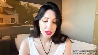 The hot MILF makes a deepthroat blowjob for her stepdaughter's boyfriend