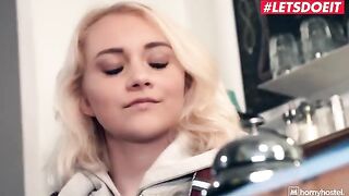 Petite teen Marilyn Sugar fucked by a stranger