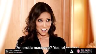 Mia Malkova enjoys hardcore sex with a sexy oiled Asian masseuse