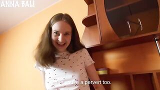 The girl left a sex toy in the bathroom, why not to have fun with her?