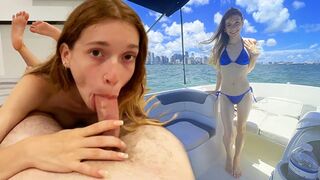 I took my GF Jessica Marie on a boat ride and then we had sex twice at my place