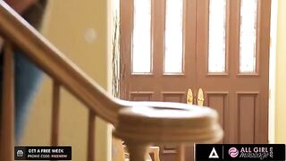 Carter Cruise practices massage with her best friend Riley Reid, using oil