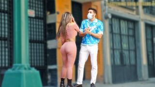 Latina with big ass seduces a rich stranger to fuck her