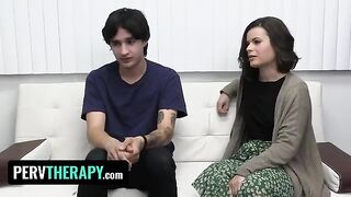 Doctor helps stepsiblings get laid through kinky therapy session