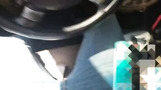 My nosy neighbor catches me jerking off in my car and threatens to tell the residents