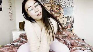 A cute Chinese girl was extremely happy to create a masturbation video for us