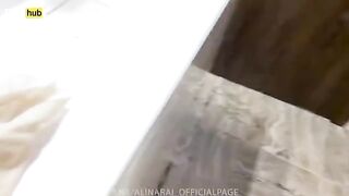 Pervert boy spies on his hot stepmom in the shower