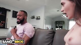 Petite teen Sera Ryder gets her pussy smashed by a huge black cock