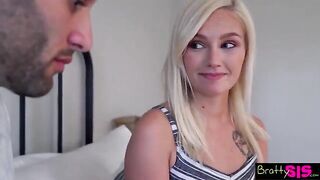 Girl was joking that her stepbrother had a small dick, but she liked it