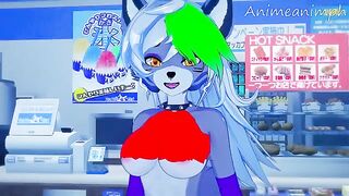 Five Nights at Freddy's Roxanne Wolf hentai 3D uncensored action