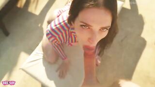This girl adores when a man finishes inside her wet pussy