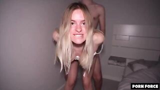 Big Booty Blonde gets Manhandled in the College Dorm - Miradavid - Bleached Raw - Ep 33