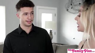 Do you like how wet my pussy is, stepsis asks?