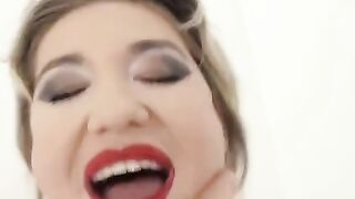 Insatiable blonde nympho Nikky Dikky craves intense anal action