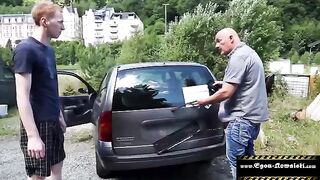 Outdoor sex with four participants, hardcore action and intense climax