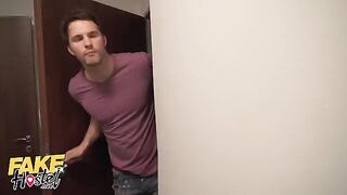 A girl is having an affair with a guy in the hostel