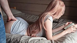 The cute girl agreed to have sex for a couple of minutes with a nice boy