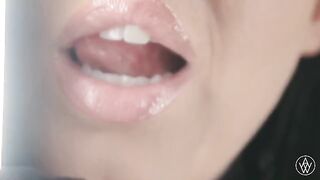 Busty brunette gets her asshole gapped by a massive cock in intense latex action