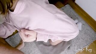 The cutie got cum in her panties and pulled them up