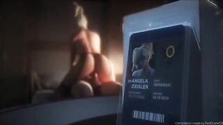 Overwatch Mercy animation with sexy voice, a must-see for fans!