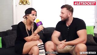 Ebony German pornstar Josy Black gets fucked by amateur guy on cam