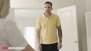 Young Britt Blair gets fucked hard by her stepdad in school uniform