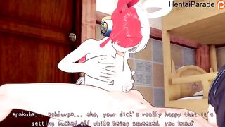 Footjob with Uta in a private show, an uncut One Piece hentai scene