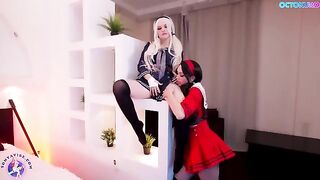 Cosplay girl Octokuro fucked in her short skirt