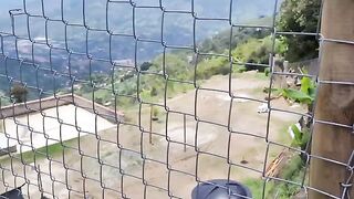 I fucked with a stranger farmer and he cum on my pussy