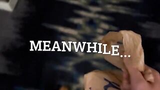 A blue-haired thick pornstar begs the delivery guy to fuck her in this steamy Casting Curvy scene