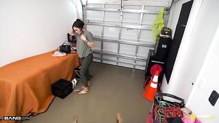 Latina babe Demi Diveena gets fucked hard on the side of the road