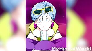 Hentai animation compilation featuring Bulma from Dragon Ball Super with big tits